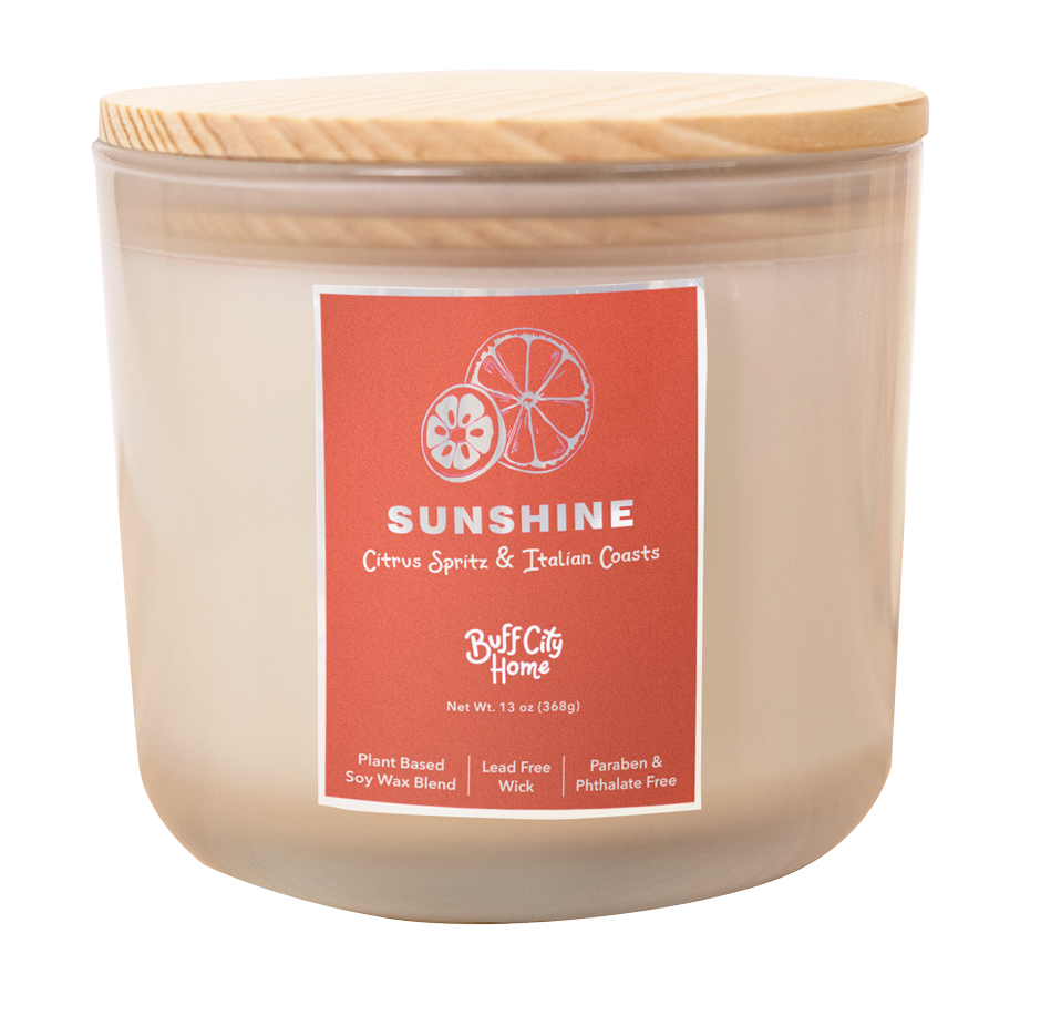 Sunshine 2-Wick Candle by Buff City Soap Supply, LLC