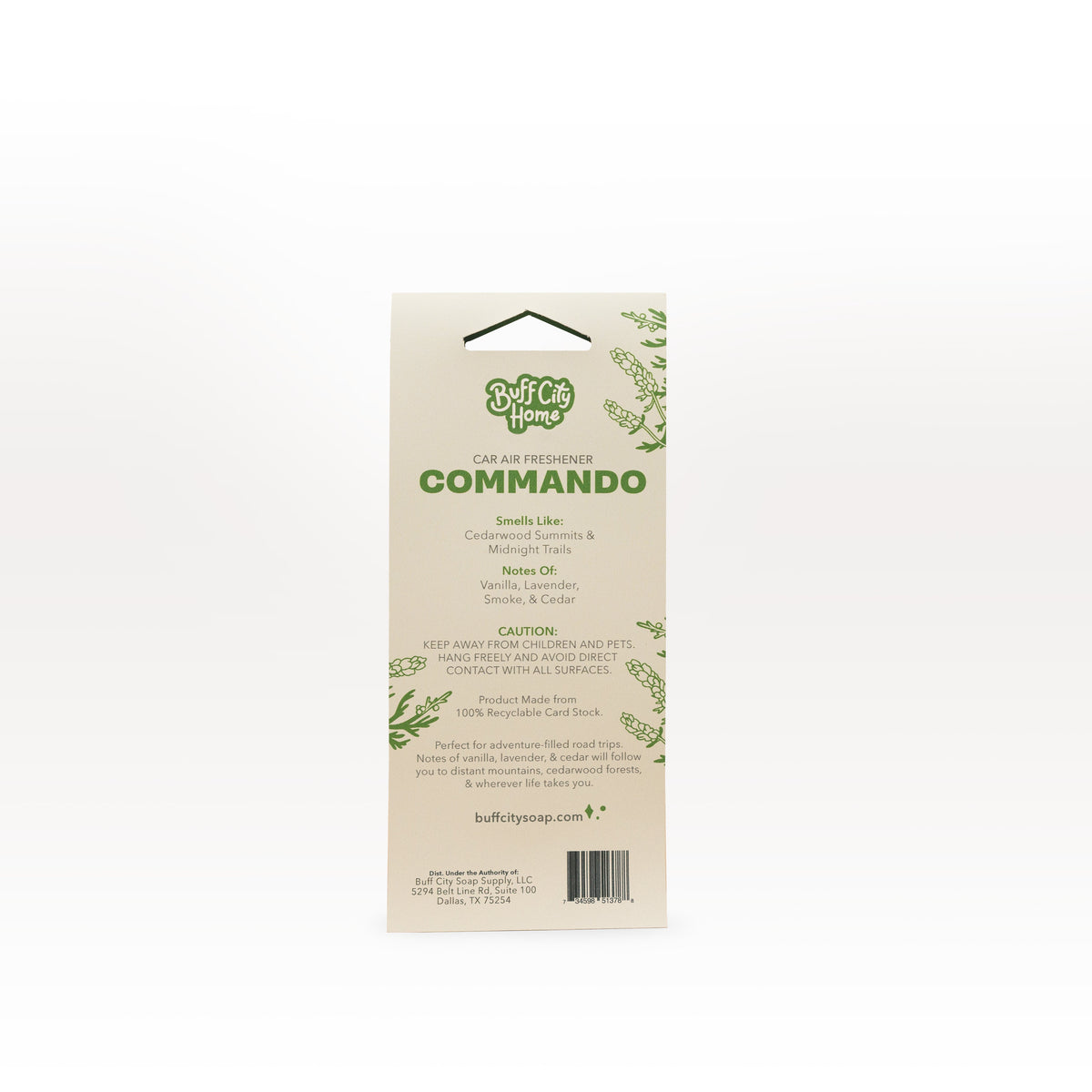 Commando Car Air Freshener by Buff City Soap Supply, LLC
