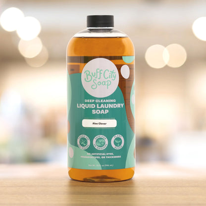 Aloe + Clover Liquid Laundry Soap by Buff City Soap Supply, LLC