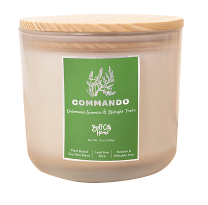 Commando 2-Wick Candle by Buff City Soap Supply, LLC