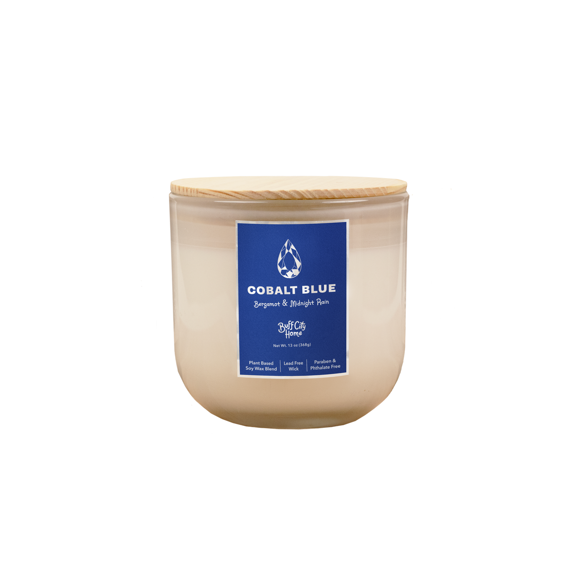 Cobalt Blue 2-Wick Candle by Buff City Soap Supply, LLC