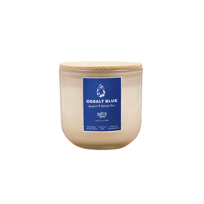 Cobalt Blue 2-Wick Candle by Buff City Soap Supply, LLC