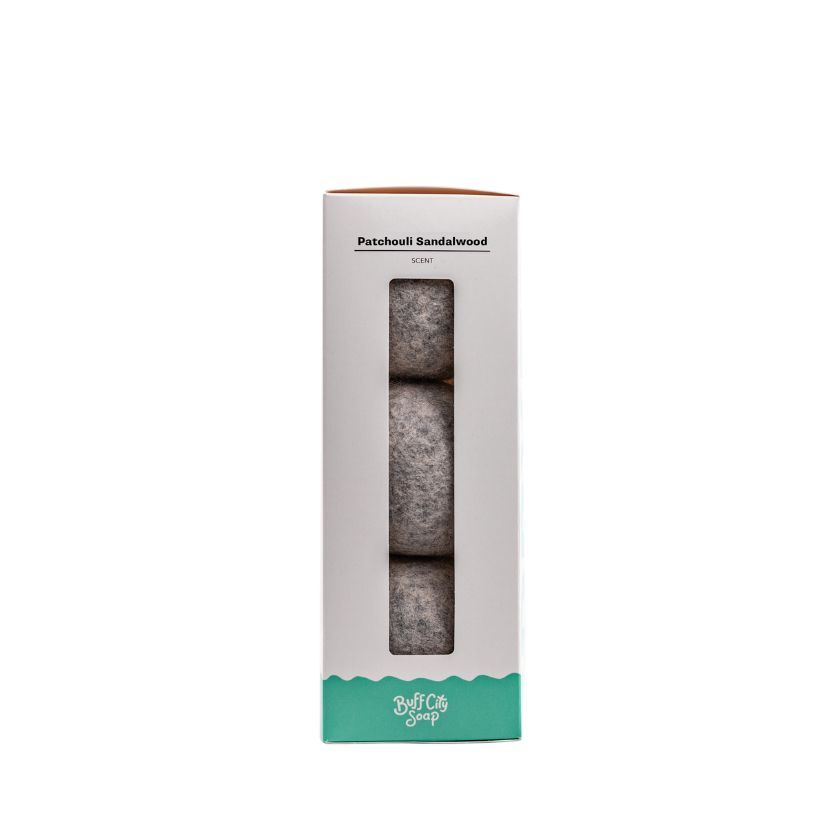 Patchouli Sandalwood Wool Dryer Balls (Set of 3) by Buff City Soap Supply, LLC