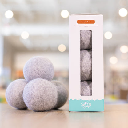 Pumpkin Spice Wool Dryer Balls (Set of 3)