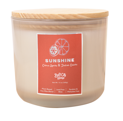 Sunshine 2-Wick Candle by Buff City Soap Supply, LLC