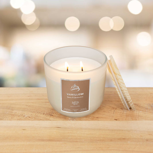 Vanillow 2-Wick Candle by Buff City Soap Supply, LLC
