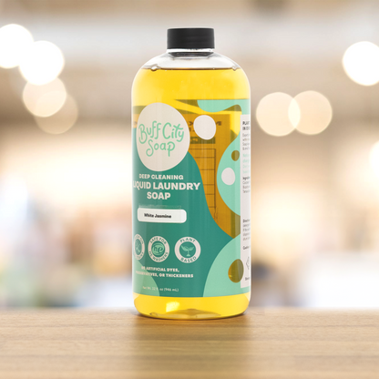 White Jasmine Liquid Laundry Soap by Buff City Soap Supply, LLC