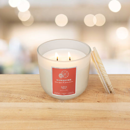 Sunshine 2-Wick Candle by Buff City Soap Supply, LLC