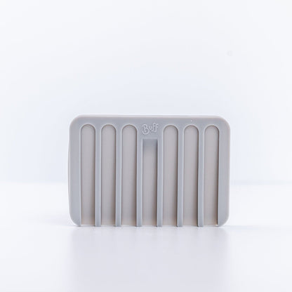 Grey Silicone Soap Dish by Buff City Soap Supply, LLC