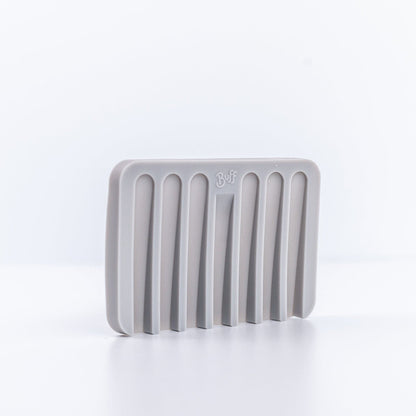 Grey Silicone Soap Dish by Buff City Soap Supply, LLC