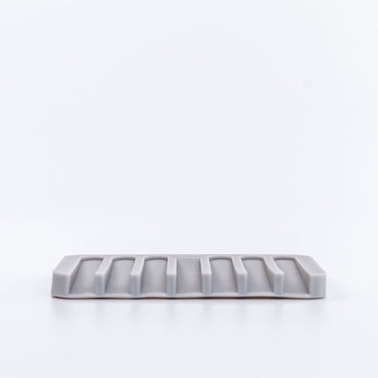Grey Silicone Soap Dish by Buff City Soap Supply, LLC