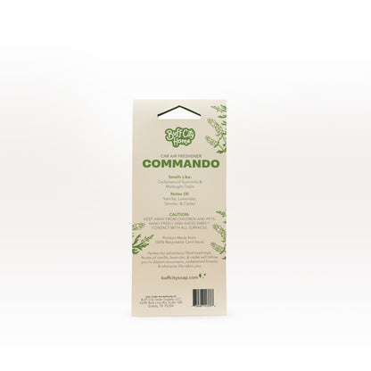 Commando Car Air Freshener by Buff City Soap Supply, LLC