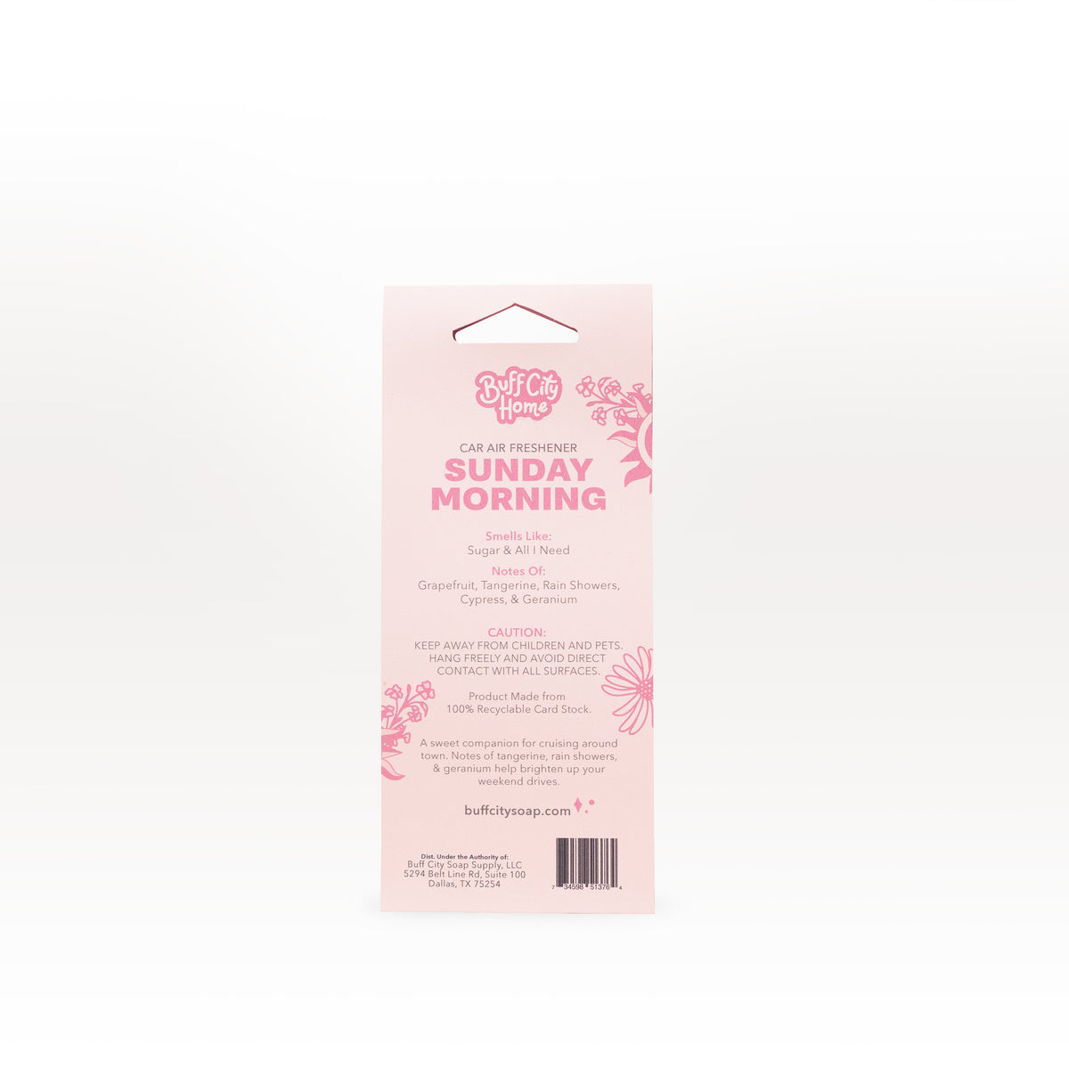 Sunday Morning Car Air Freshener by Buff City Soap Supply, LLC