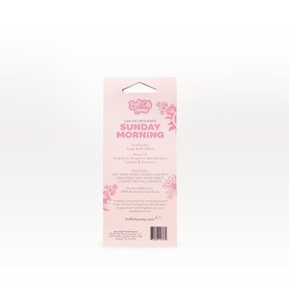 Sunday Morning Car Air Freshener by Buff City Soap Supply, LLC